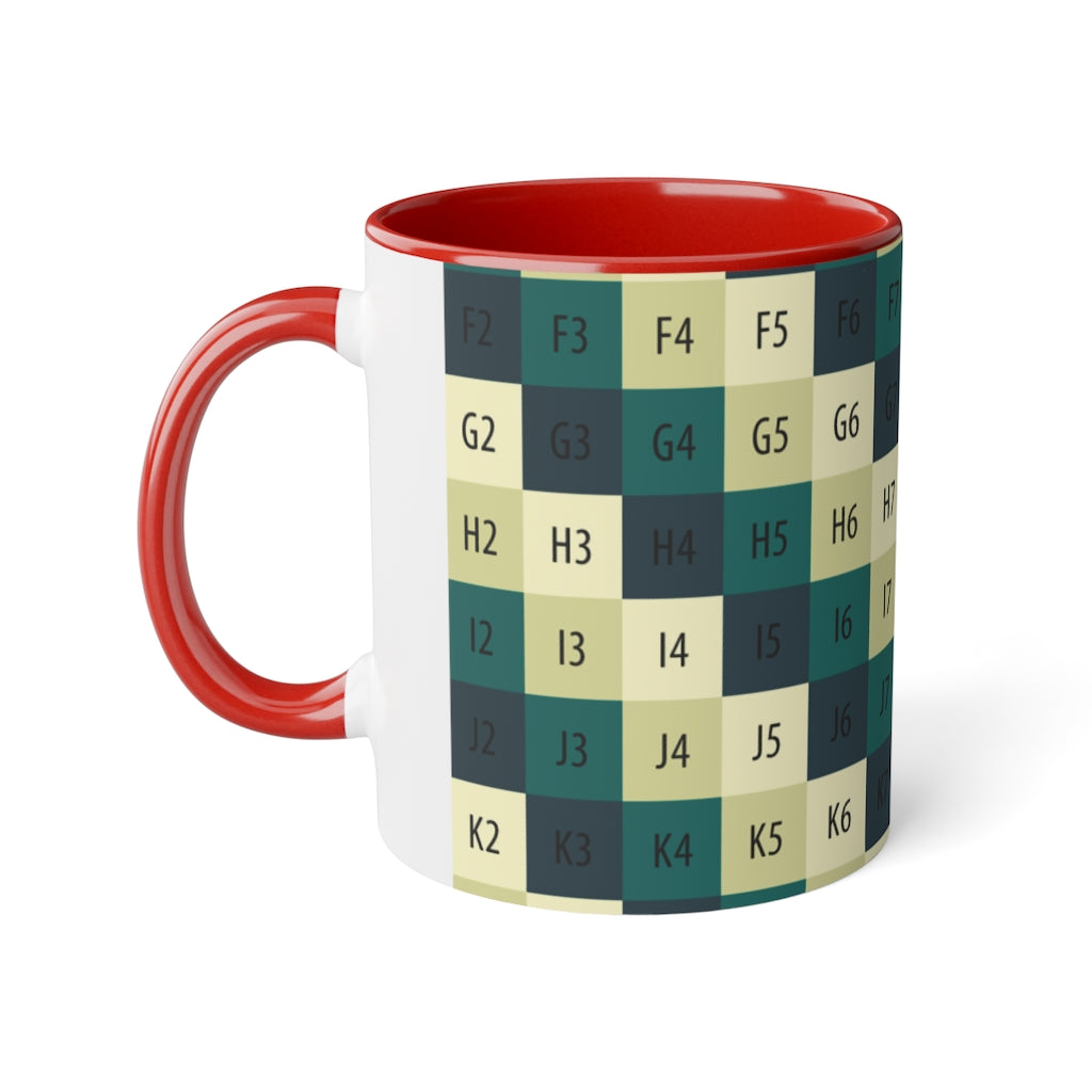 White Accent Mug, 11oz