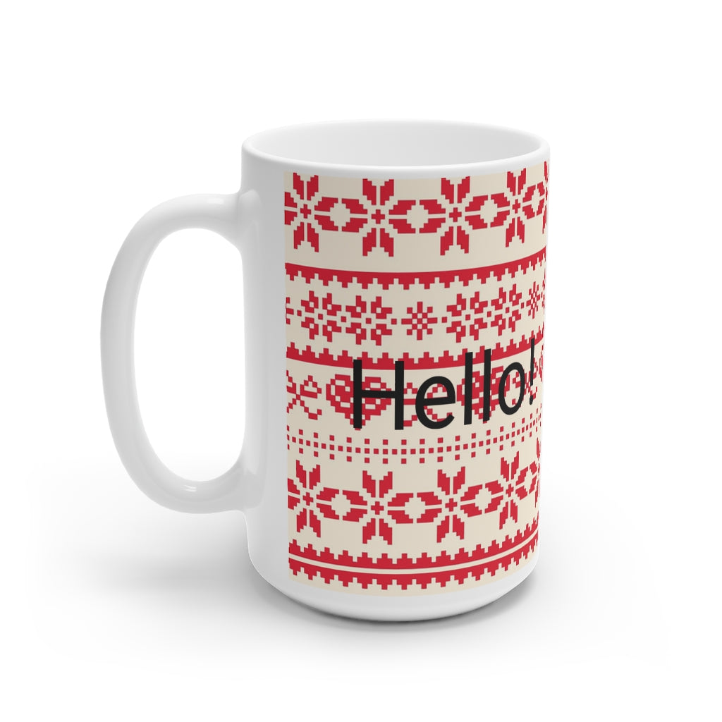 White Ceramic Mug, 11oz and 15oz
