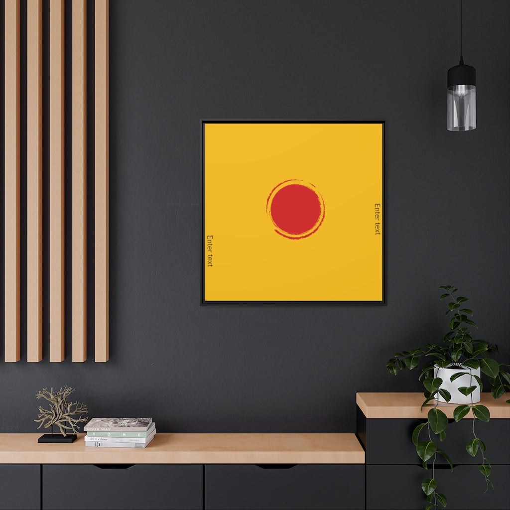 Matte Canvas, Black Frame