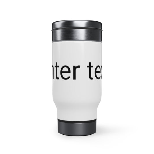 Stainless Steel Travel Mug with Handle, 14oz