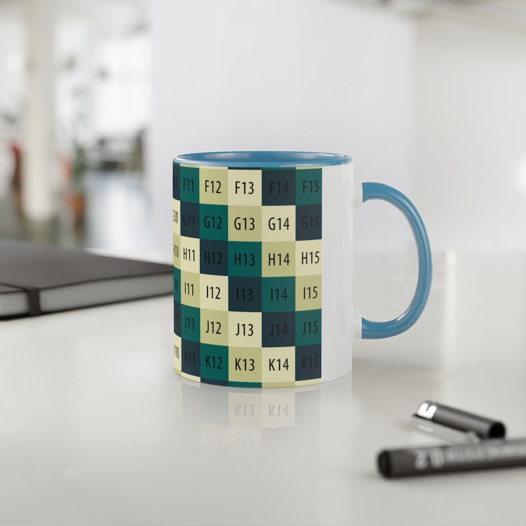 White Accent Mug, 11oz