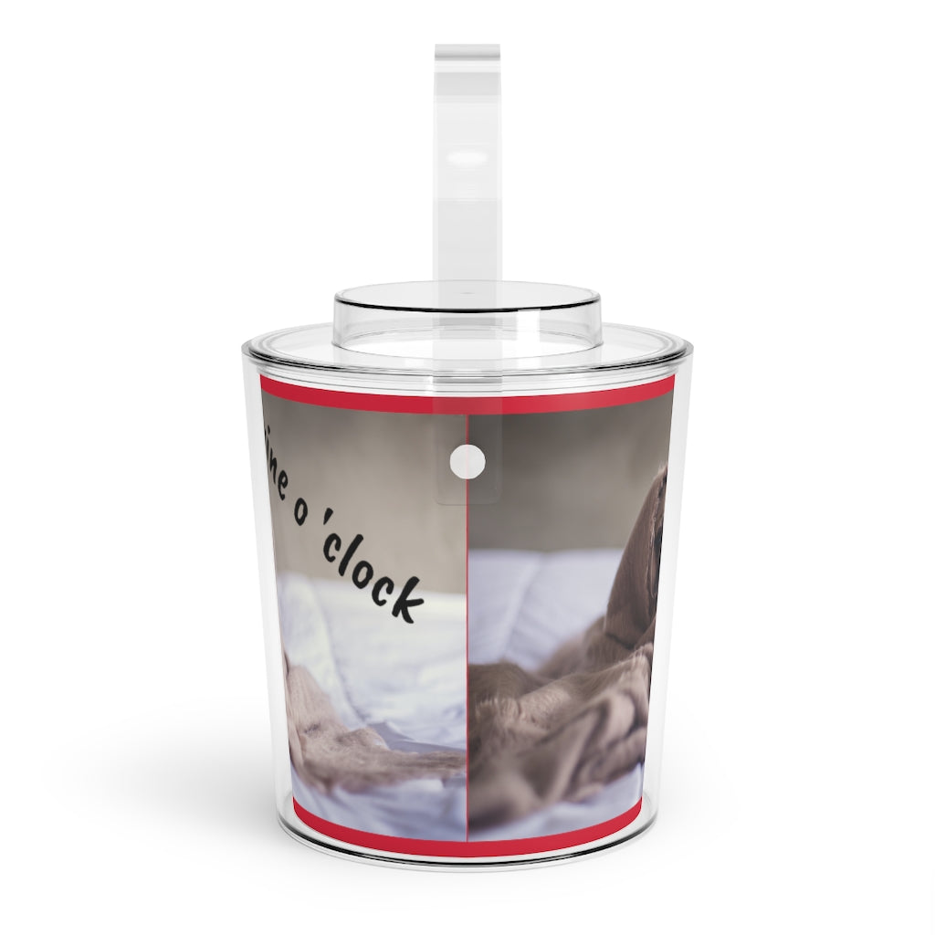 Ice Bucket with Tongs