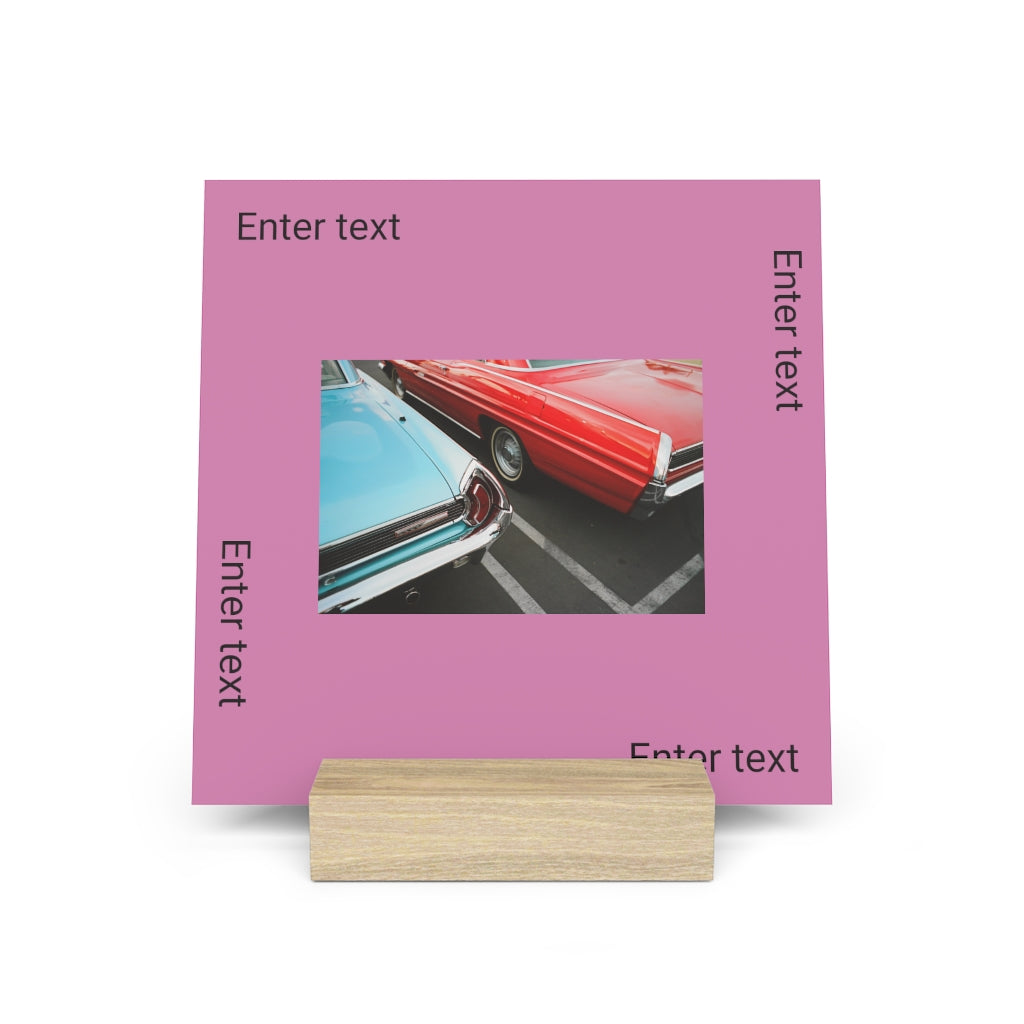 Gallery board with stand