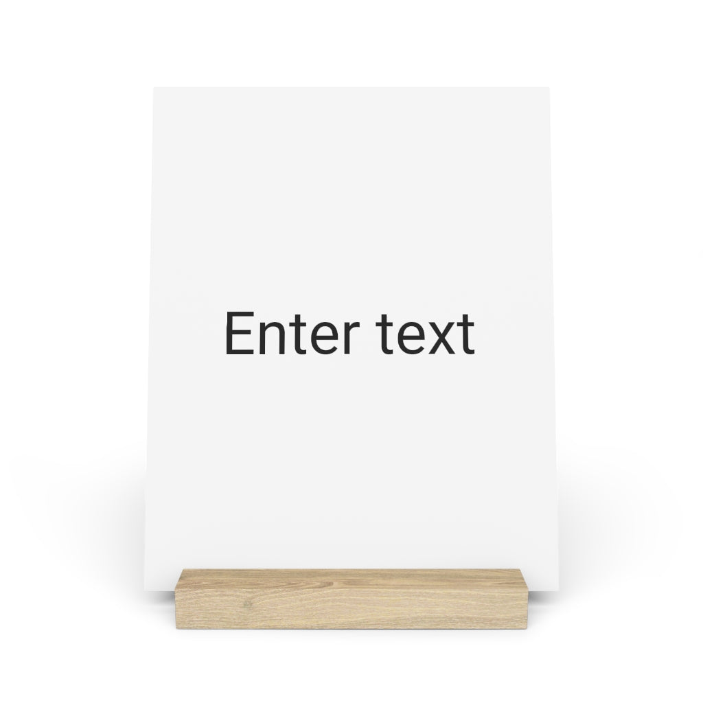 Gallery board with stand