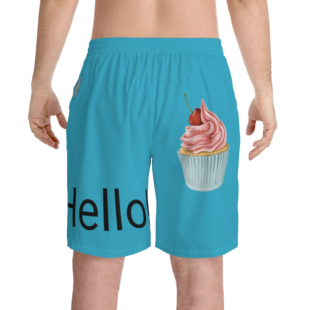 Men's Elastic Beach Shorts (AOP)