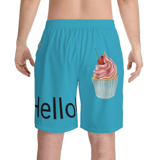 Men's Elastic Beach Shorts (AOP)