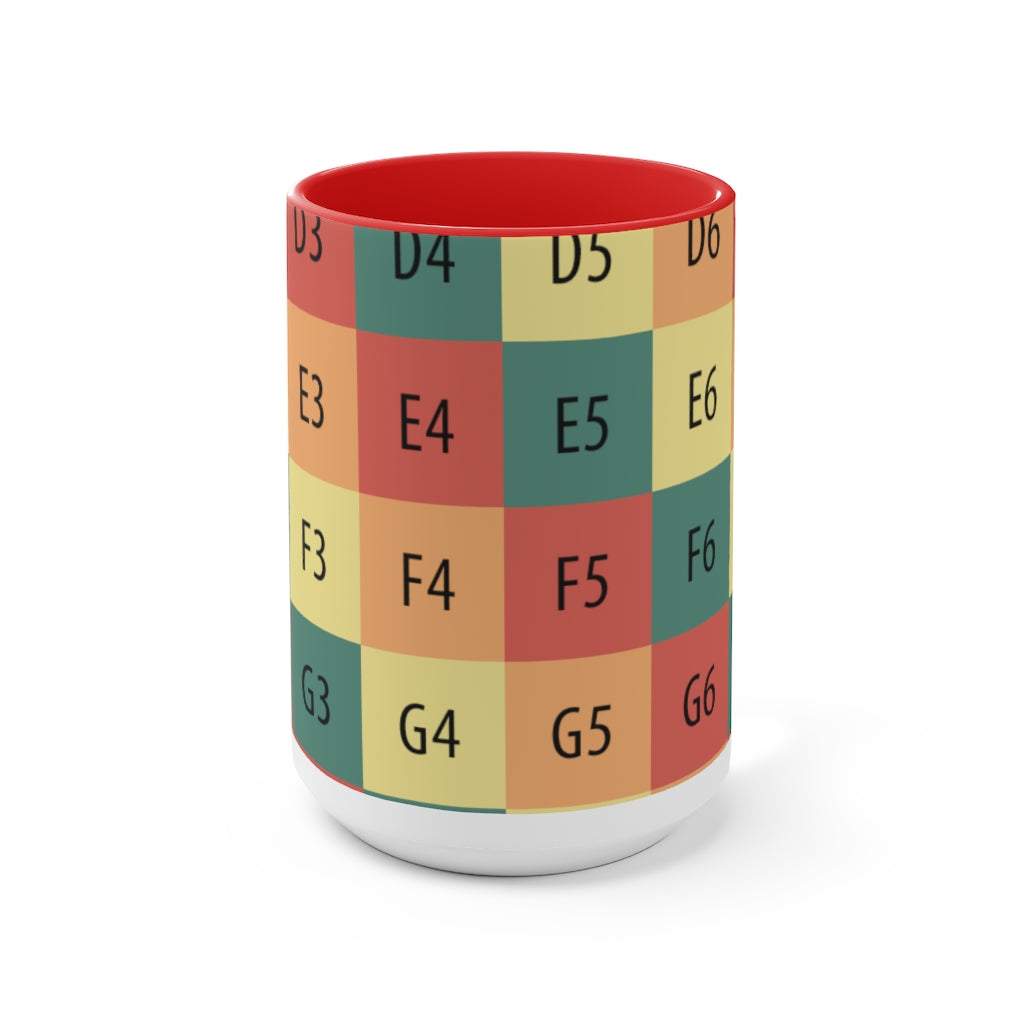 Two-Tone Coffee Mugs, 15oz
