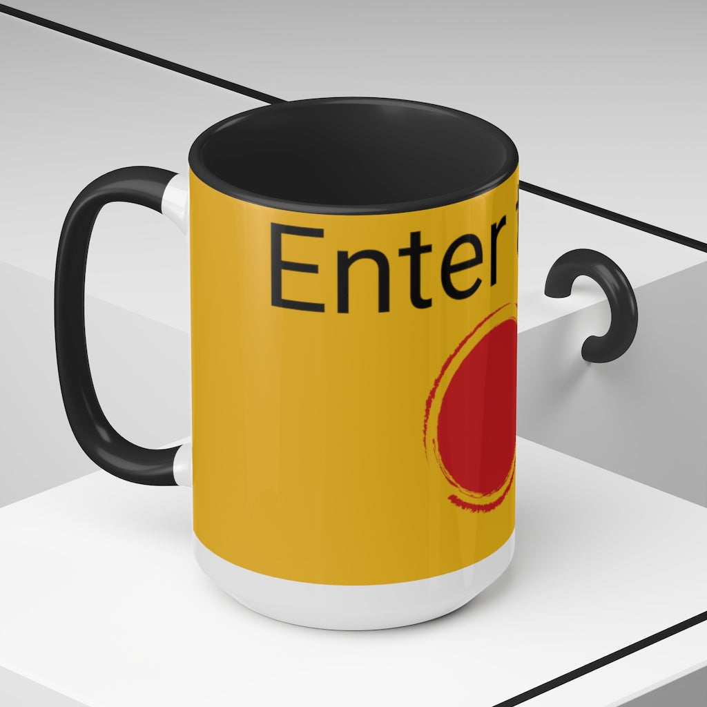 Two-Tone Coffee Mugs, 15oz