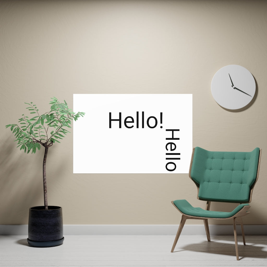 Vertical and Horizontal Matte Posters