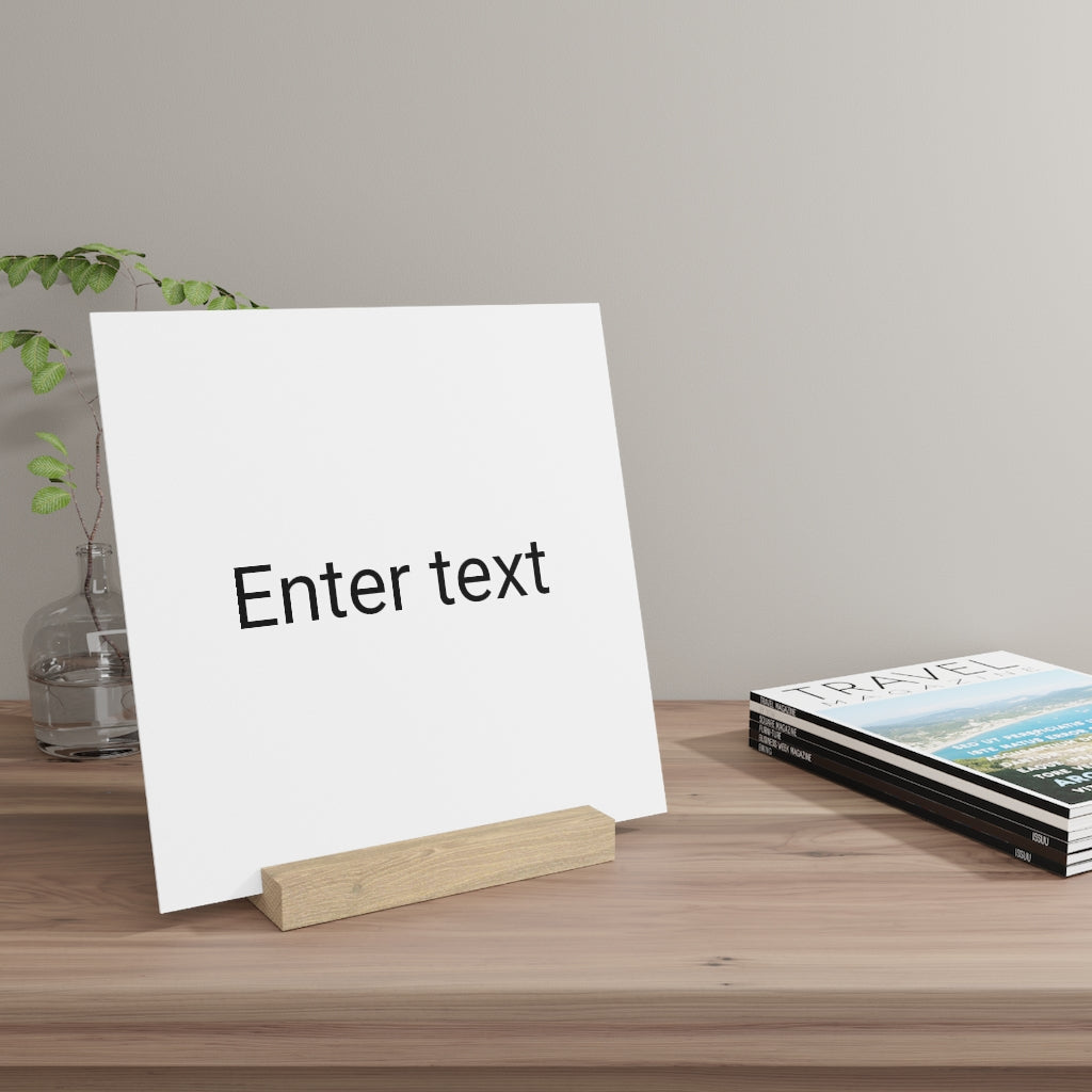 Gallery board with stand