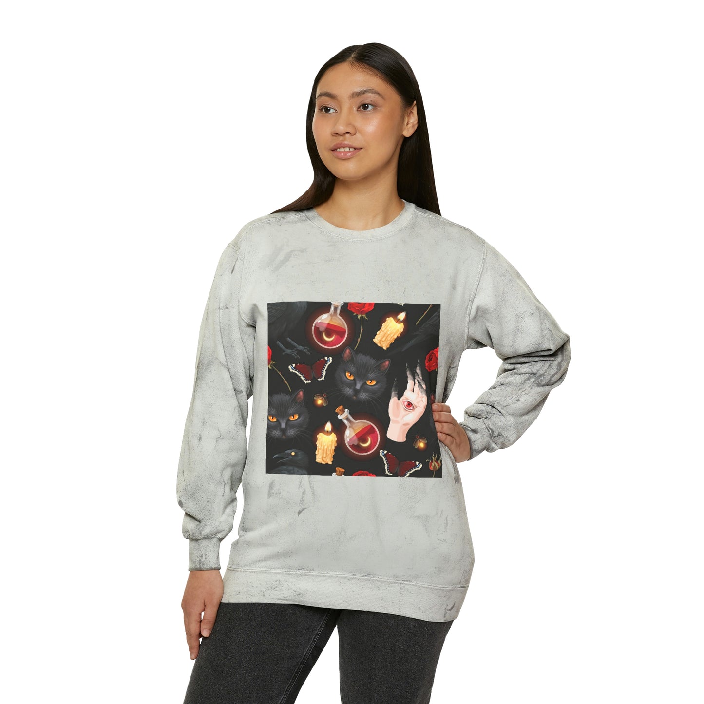 Unisex Color Blast Crewneck Sweatshirt
