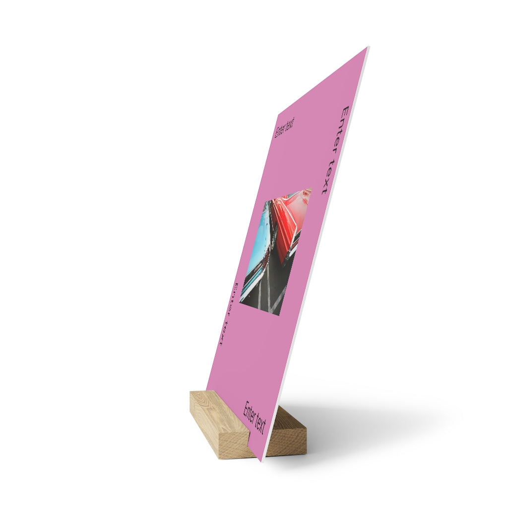 Gallery board with stand