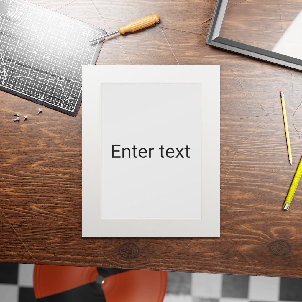 Fine Art Prints (Passepartout Paper Frame)