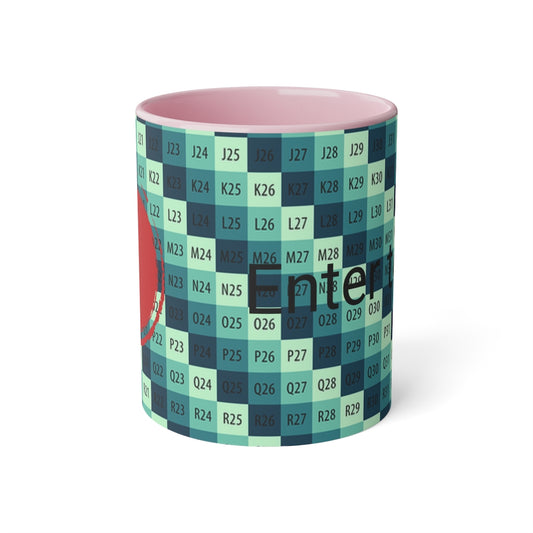 White Accent Mug, 11oz