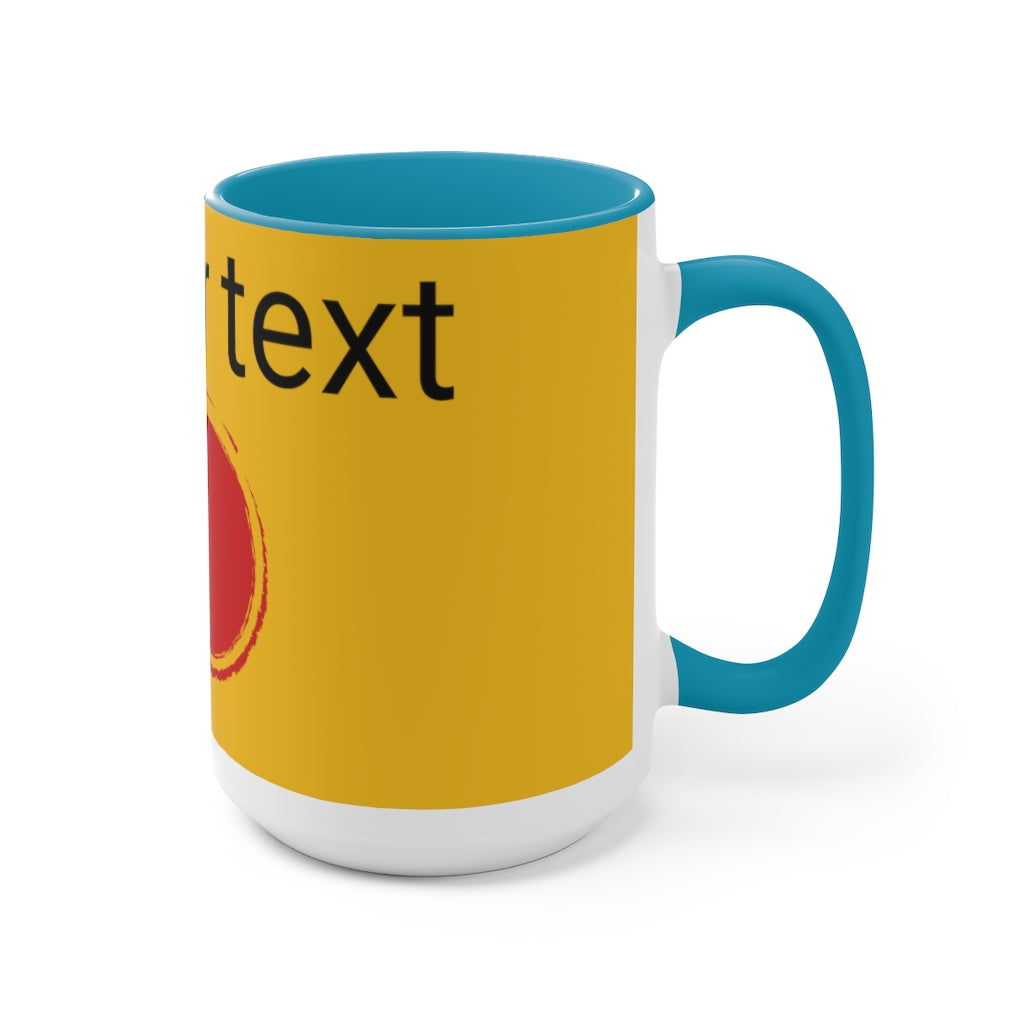 Two-Tone Coffee Mugs, 15oz