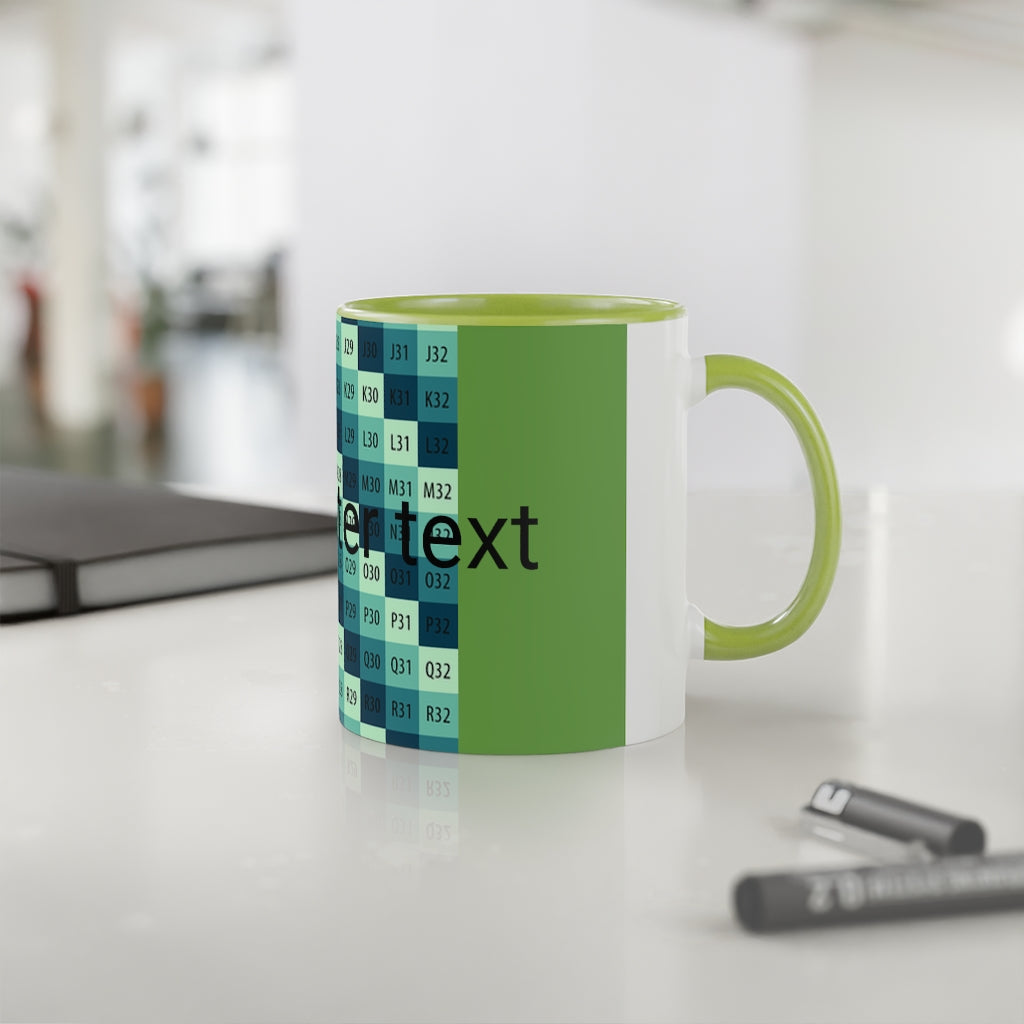 White Accent Mug, 11oz