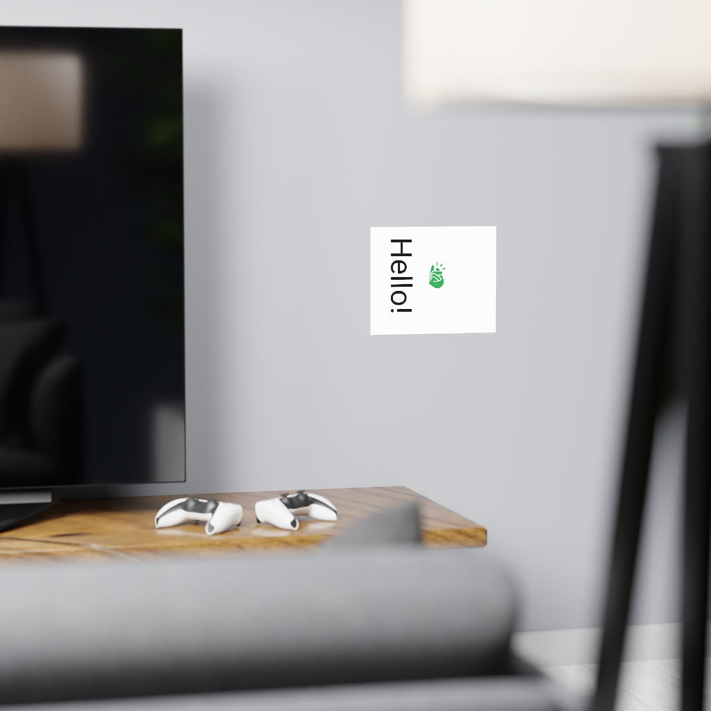 Vertical and horizontal matte posters