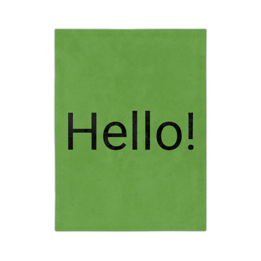 Velveteen Minky Blanket