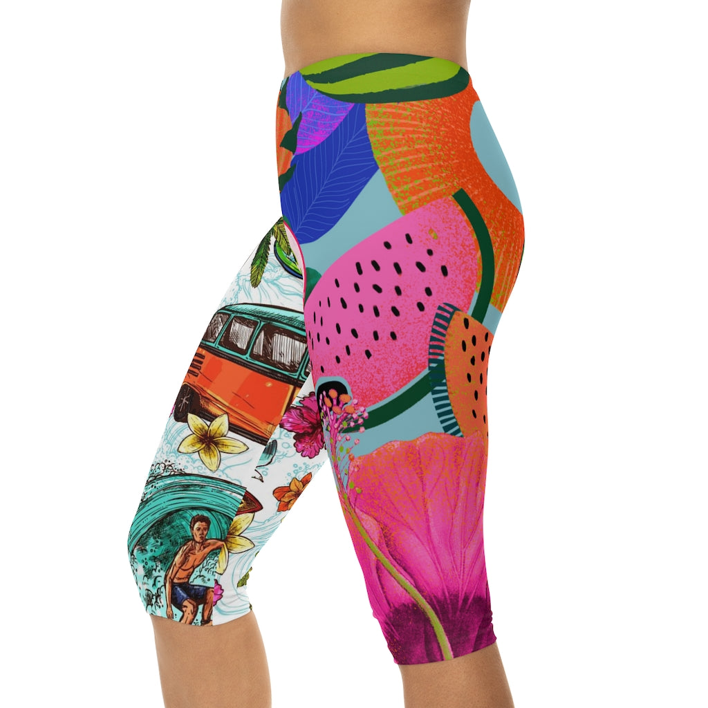 Women’s Capri Leggings (AOP)