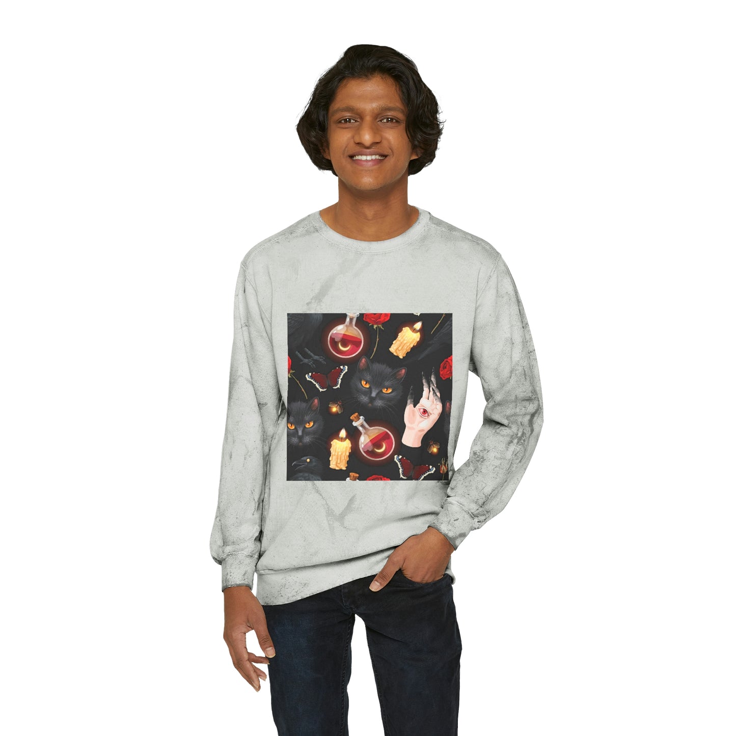 Unisex Color Blast Crewneck Sweatshirt