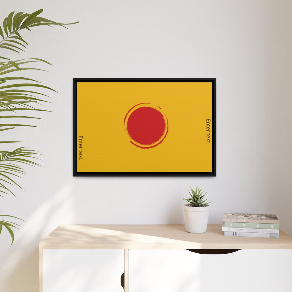 Matte Canvas, Black Frame