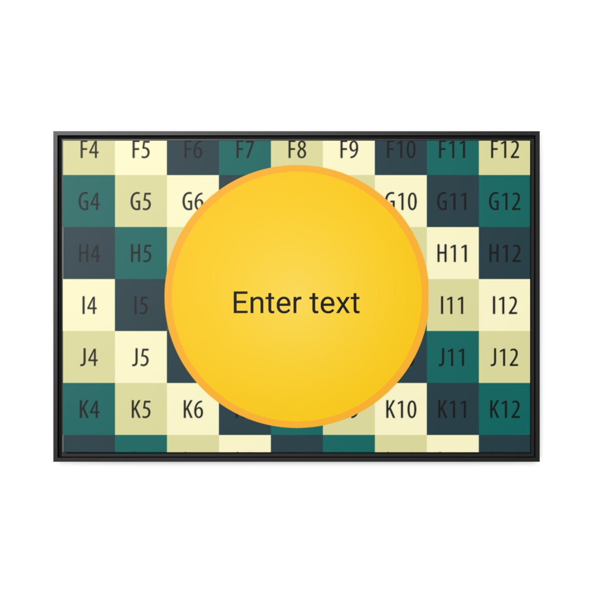 Matte Canvas, Black Frame