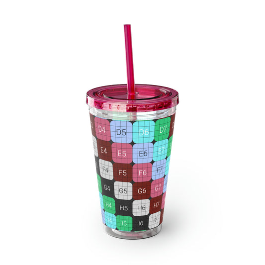 BPA-Free Tumbler with Straw, 16oz