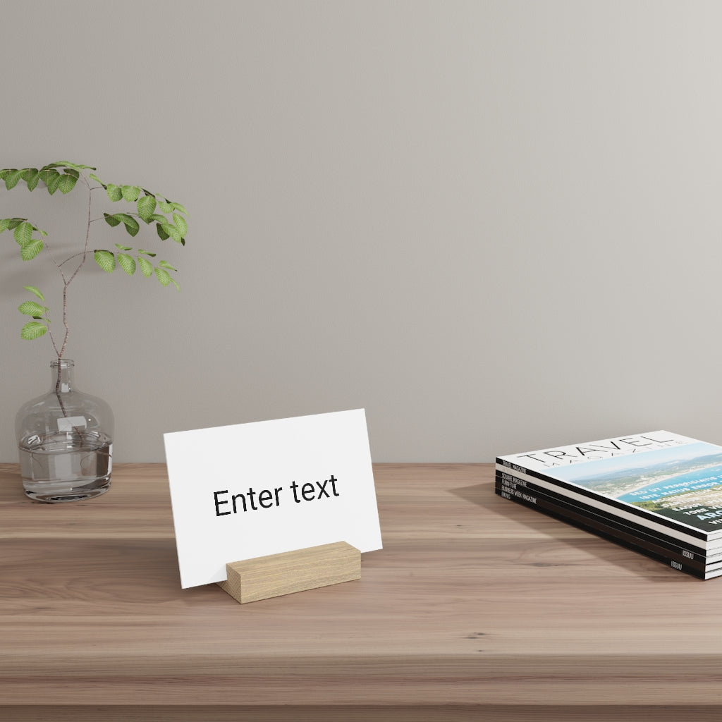 Gallery board with stand