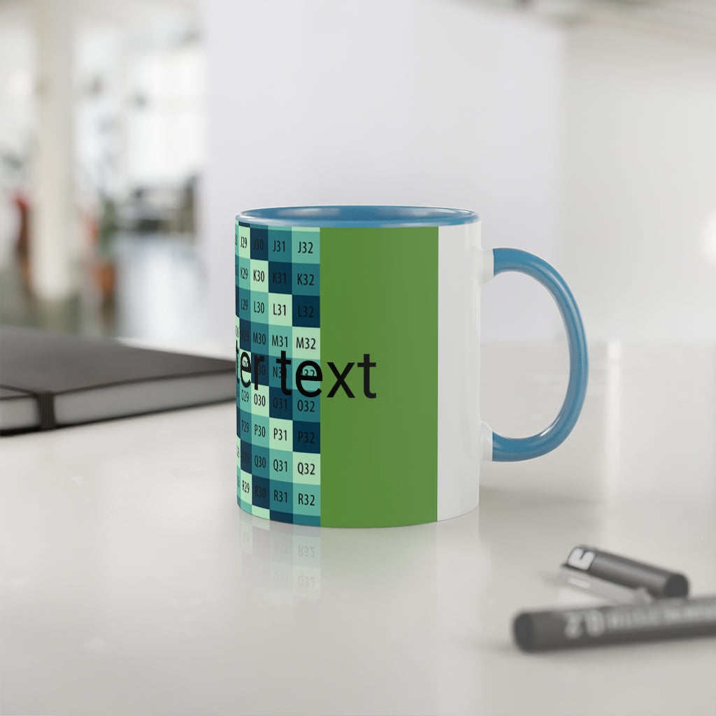 White Accent Mug, 11oz