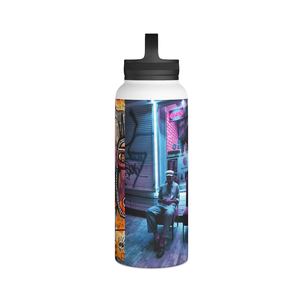 Stainless Steel Water Bottle, Handle Lid