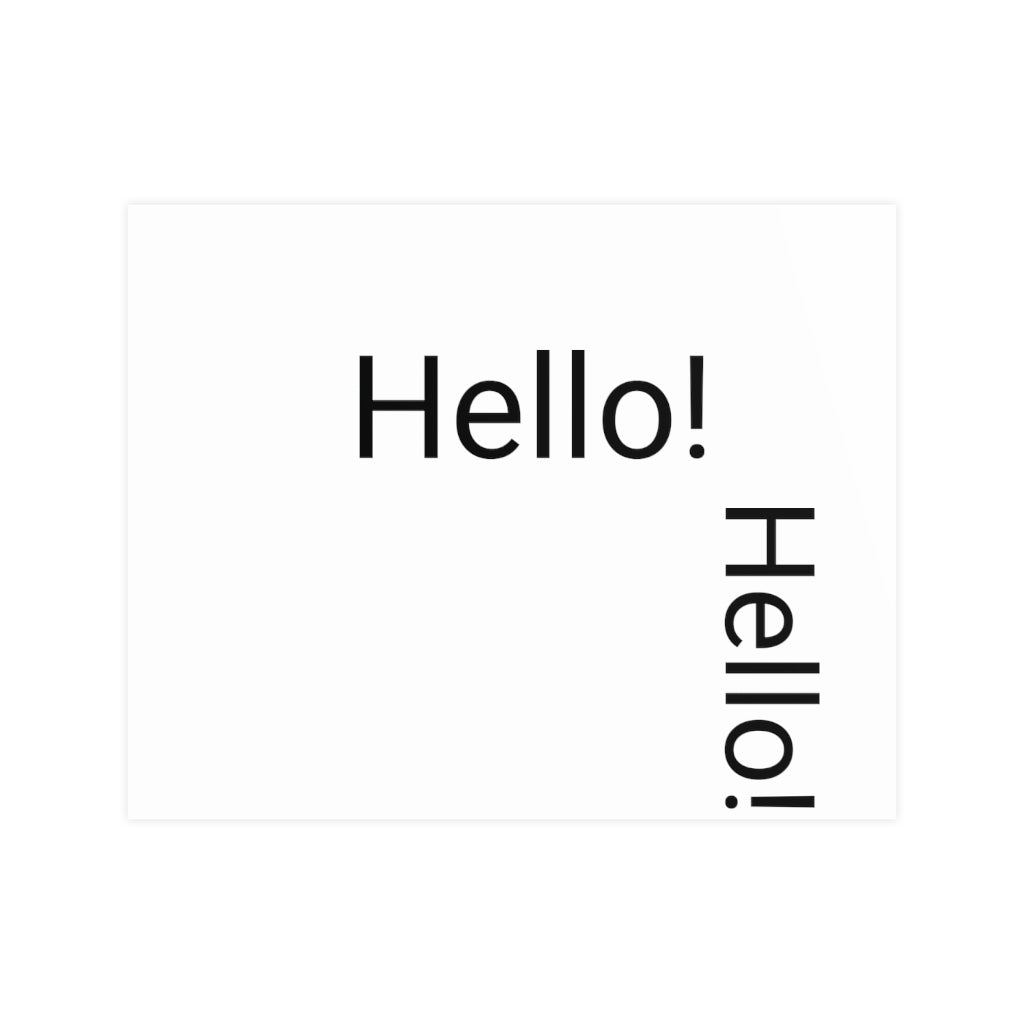 Copy of Vertical and Horizontal Matte Posters