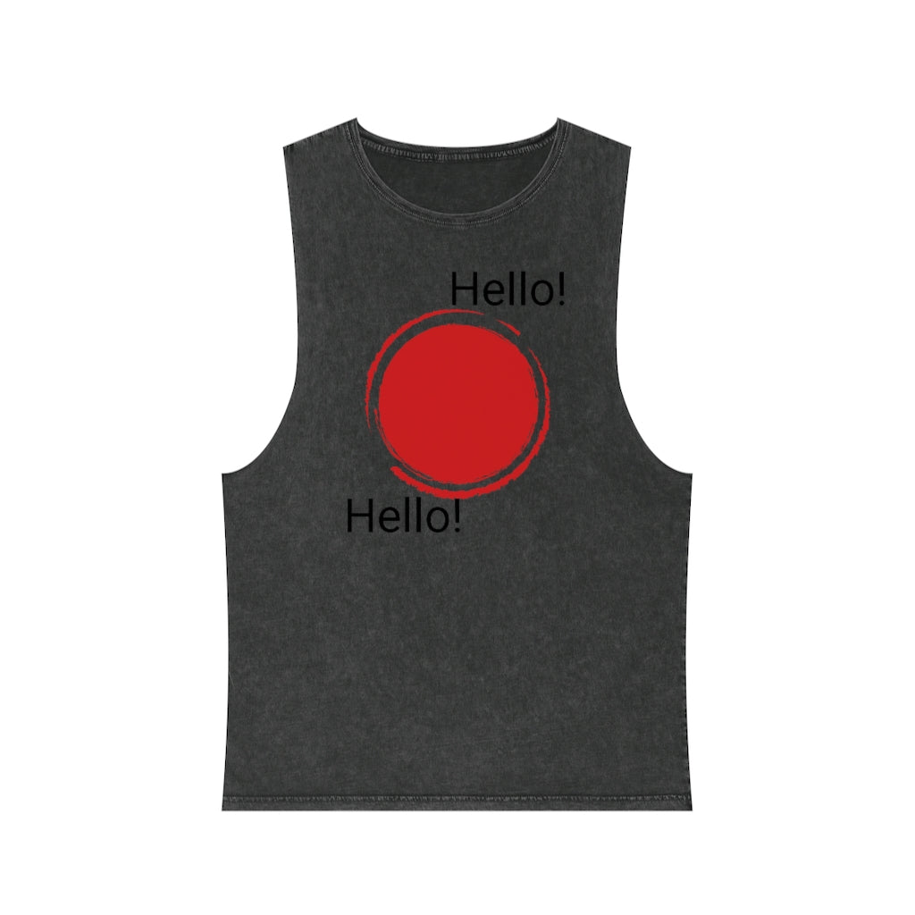 Unisex Stonewash Tank Top