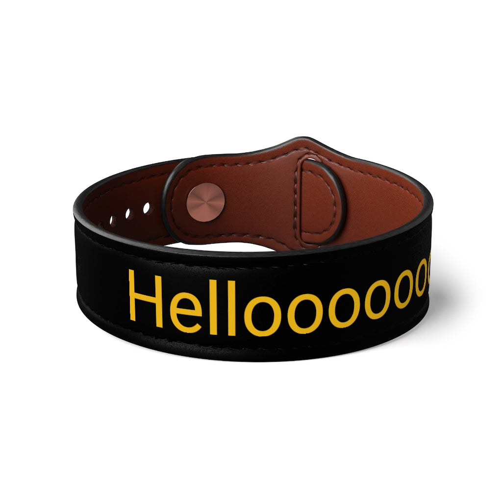 Vegan Leather Wristband
