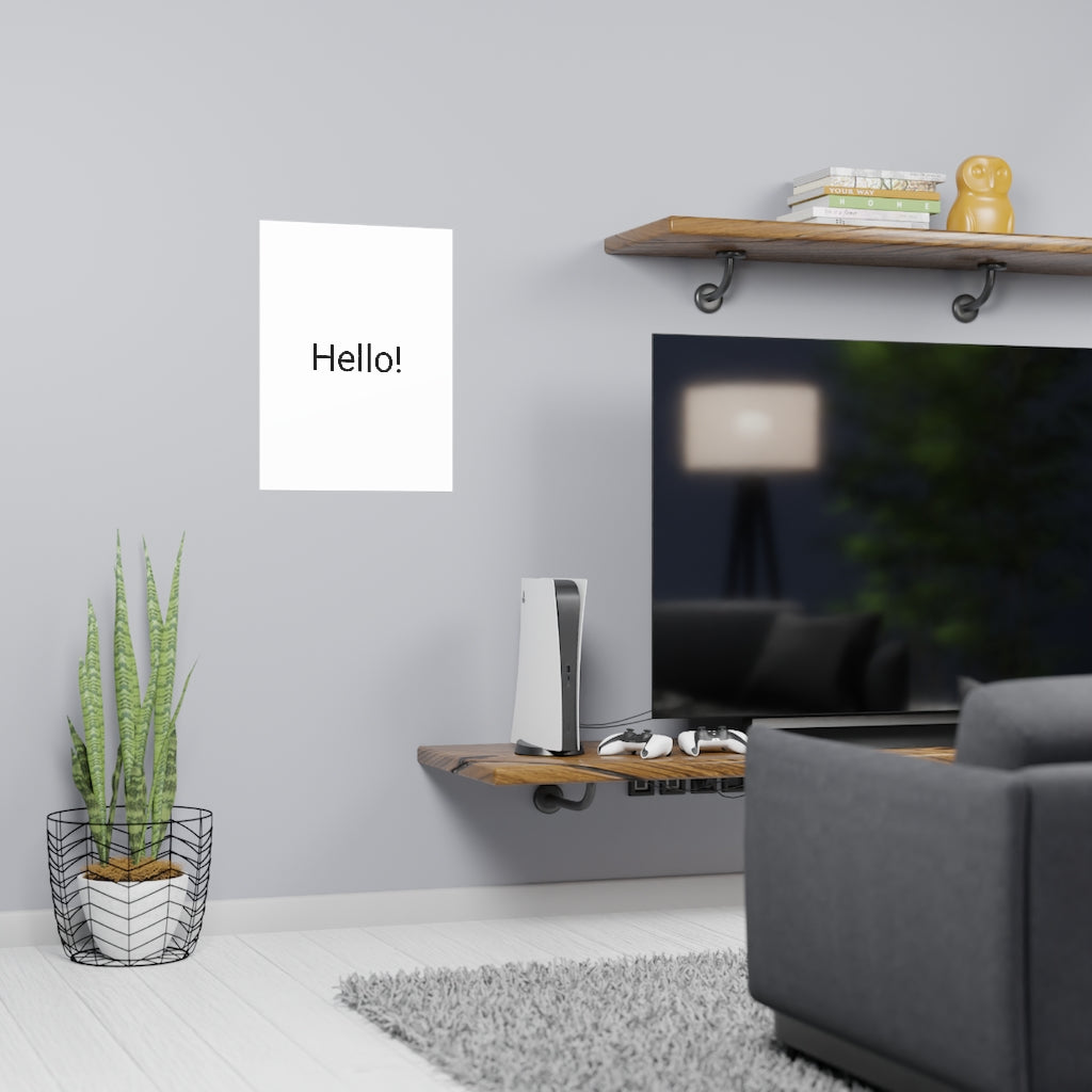 Vertical and Horizontal Matte Posters