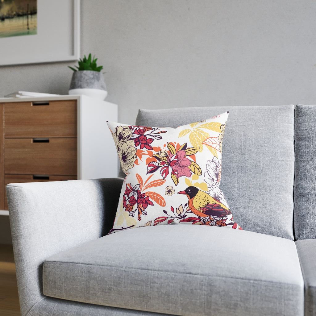 Square Pillow - White Back