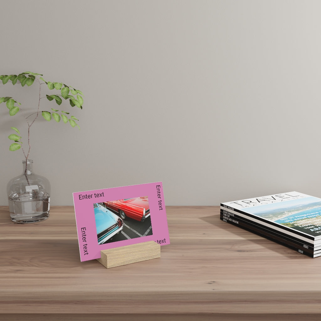 Gallery board with stand