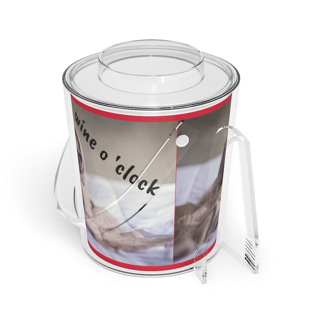 Ice Bucket with Tongs