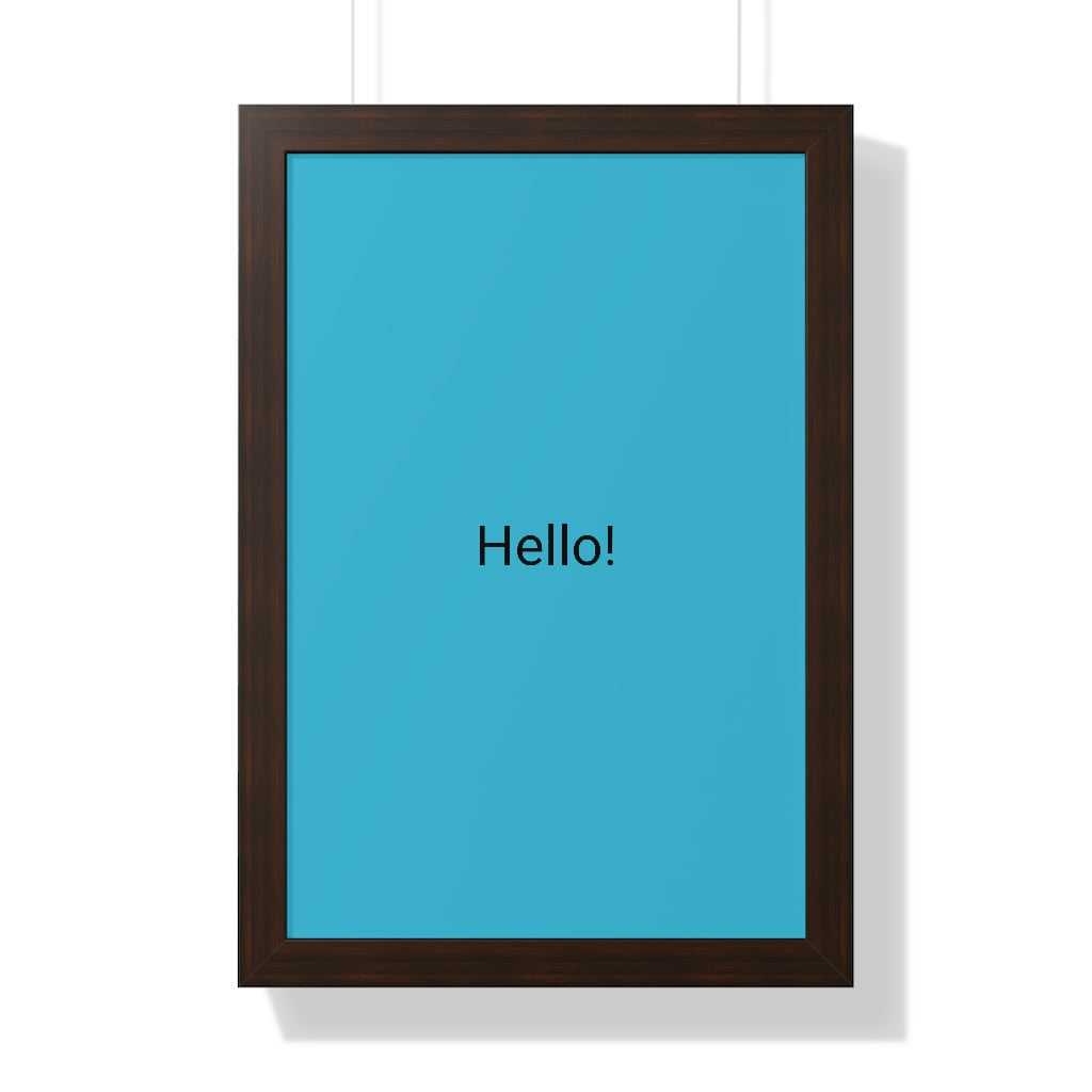 Framed Vertical Poster