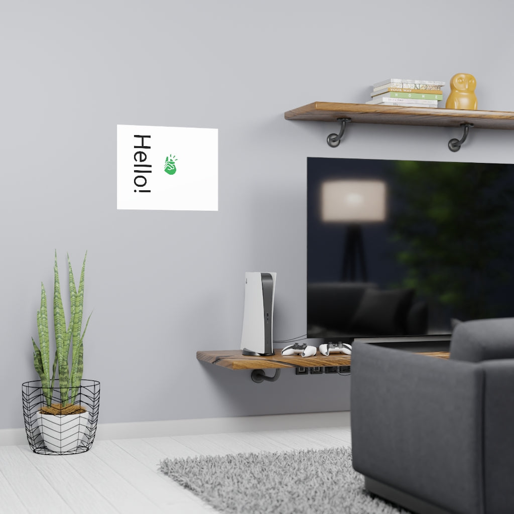 Vertical and horizontal matte posters