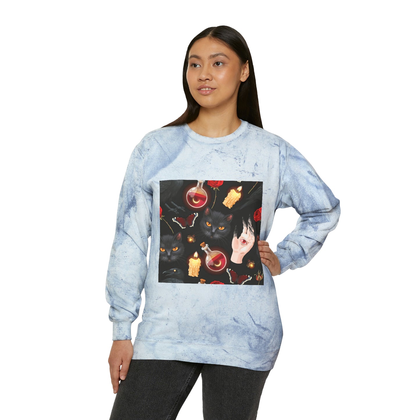 Unisex Color Blast Crewneck Sweatshirt