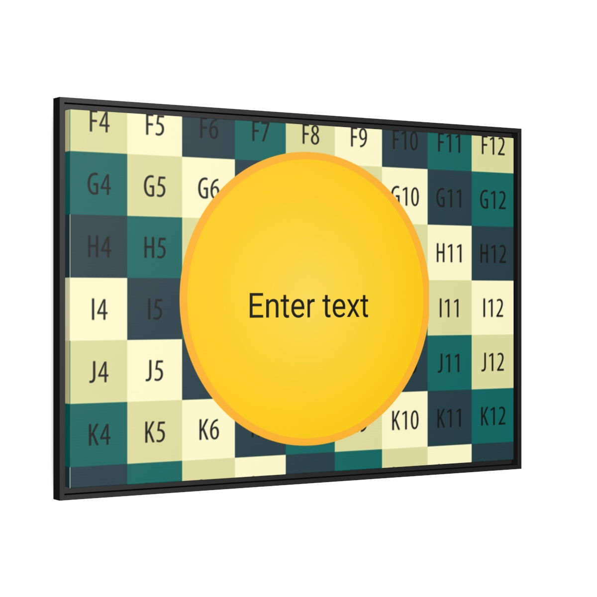 Matte Canvas, Black Frame