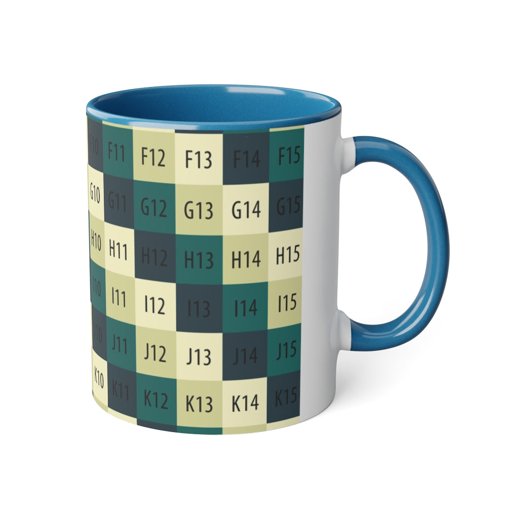 White Accent Mug, 11oz