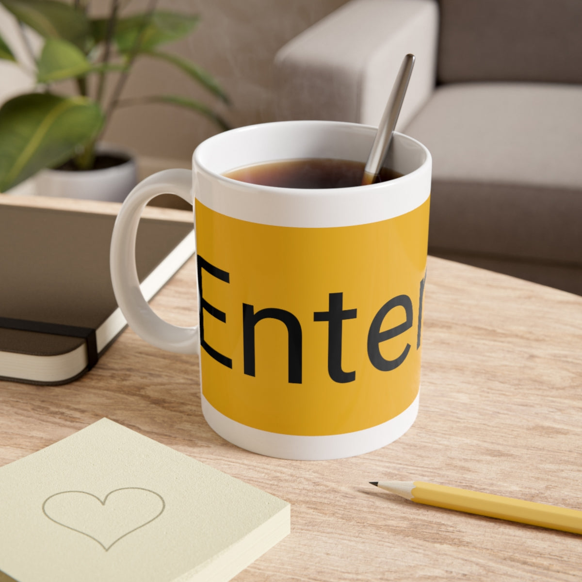 White Ceramic Mug, 11oz