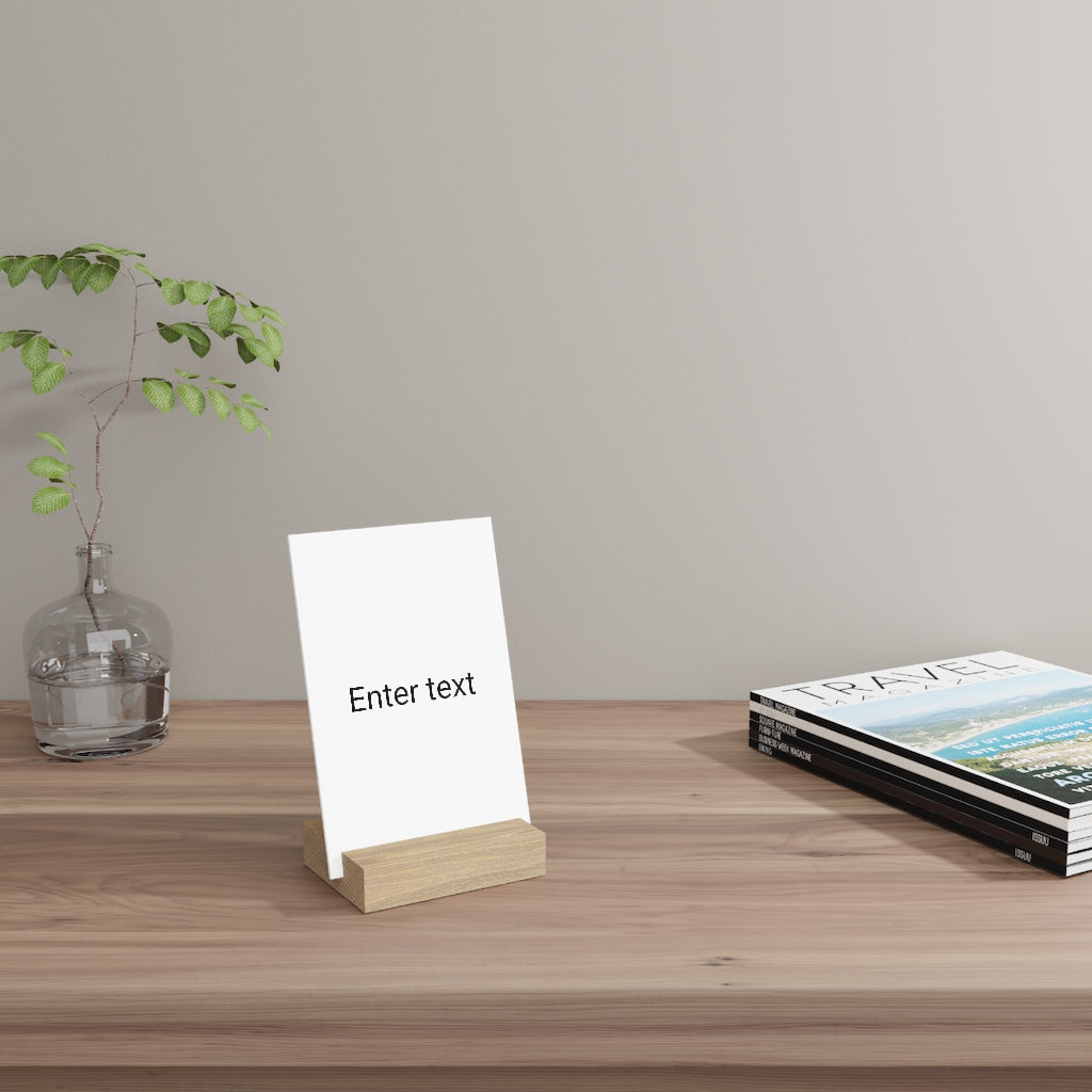 Gallery board with stand