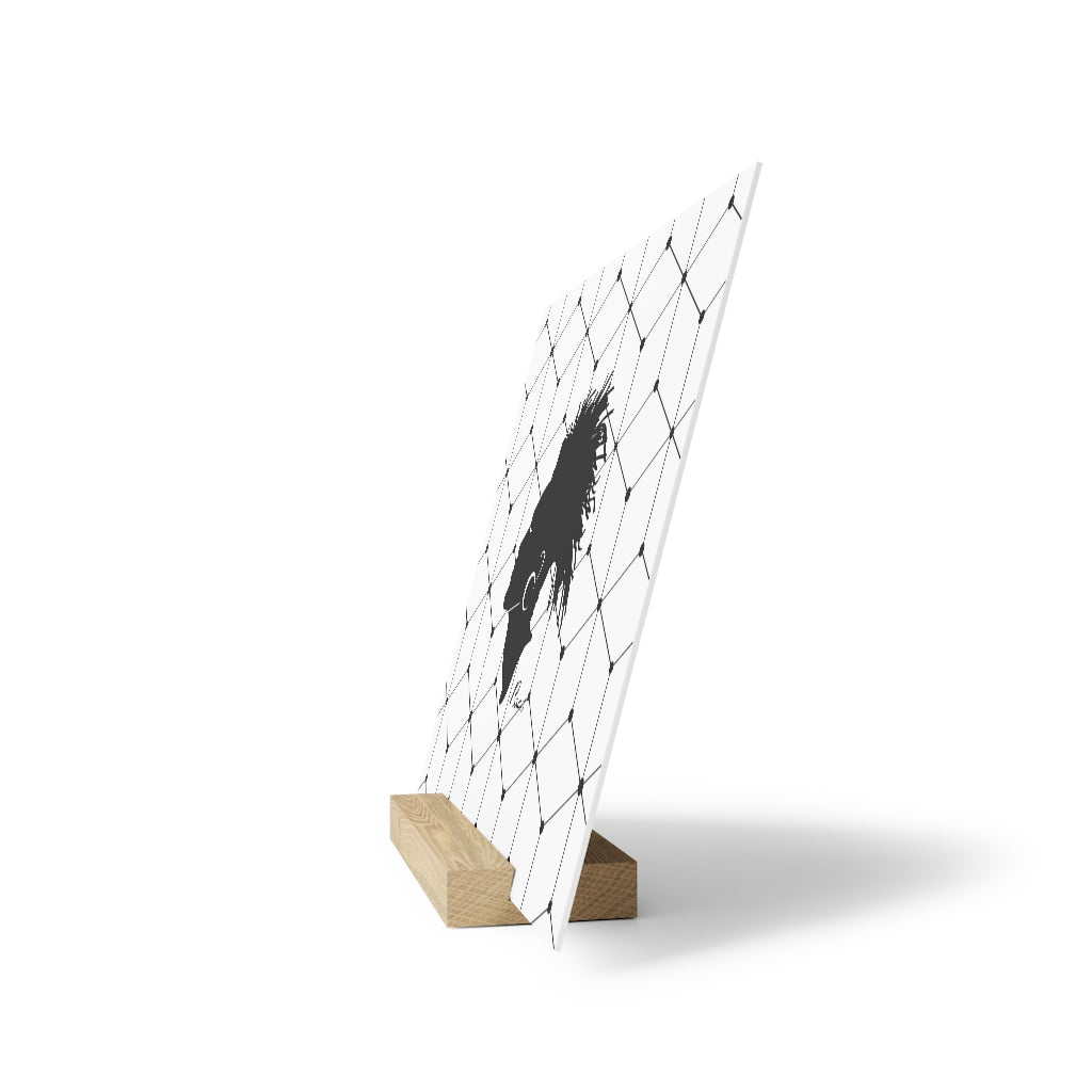 Gallery board with stand