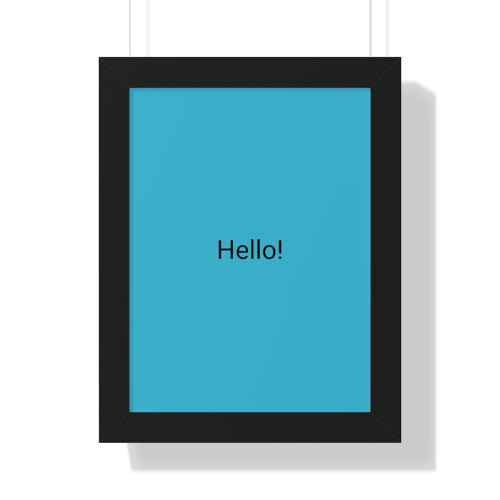 Framed Vertical Poster