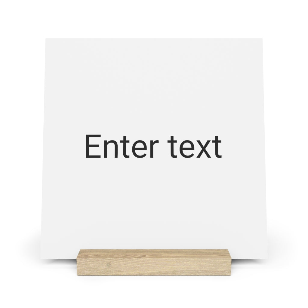 Gallery board with stand