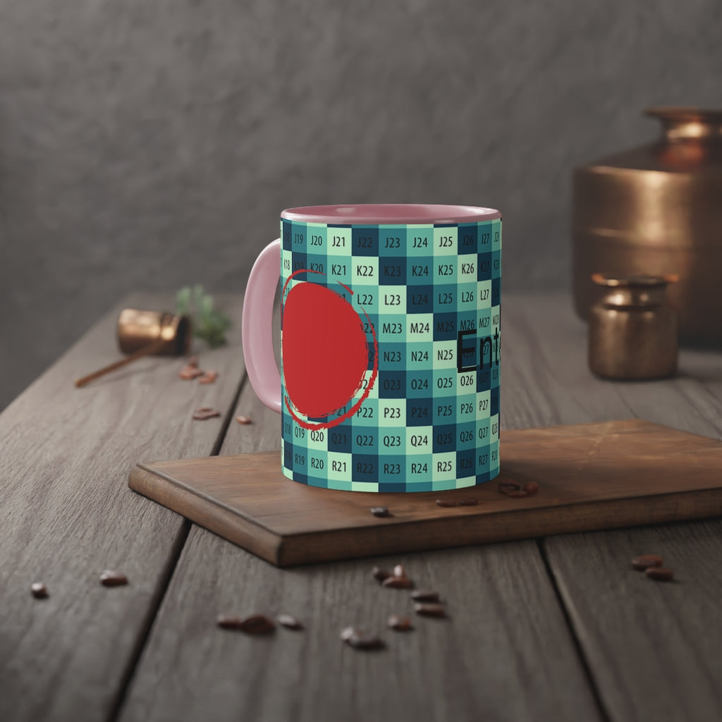 White Accent Mug, 11oz