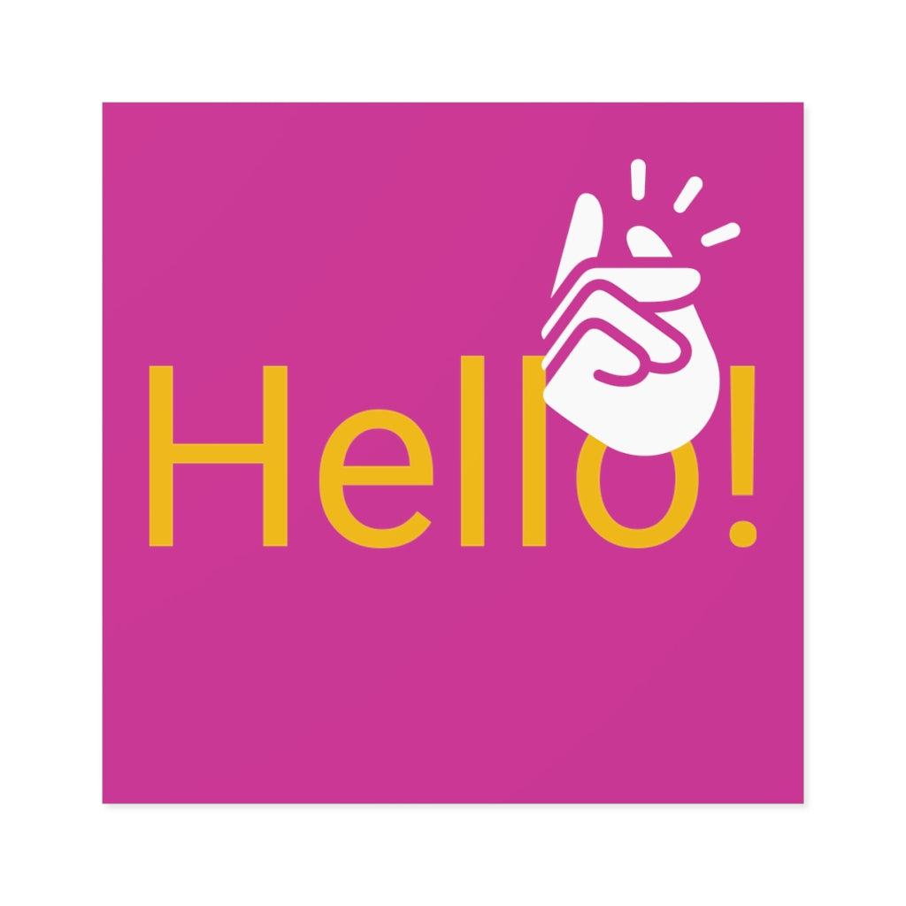 Square Stickers, Indoor/Outdoor