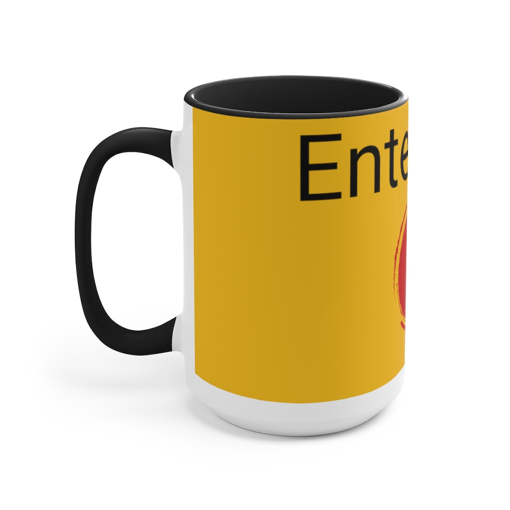 Two-Tone Coffee Mugs, 15oz